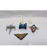 (4) Micro Machines Star Wars Fighters With (3) Stands - $24.43 CAD