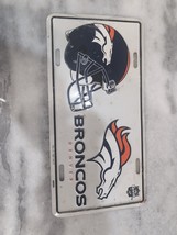 Denver Broncos White License Plate 1997 NFL Game Day Football Fan Memorabilia - $11.88