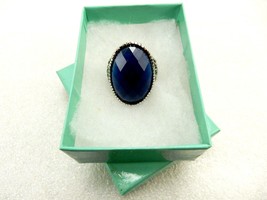 Park Lane Sapphire Dinner Ring, Size 8.25, Faceted Blue Oval Gemstone, JWL-164 - £11.78 GBP