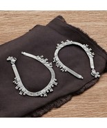 Real Sterling Silver women handmade daily wear White CZ Anklet Ankle Pai... - €159,63 EUR