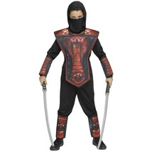 NEW Cobra Ninja Costume Halloween Boys Medium 8 Shirt Pants Tunic Mask G... - £13.97 GBP