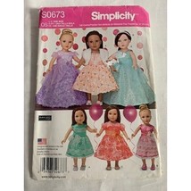 Simplicity 18&quot; Doll clothes pattern S0673 - cut - £8.06 GBP