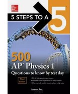 5 Steps to a 5: 500 AP Physics 1 Questions to Know by Test Day, Third Ed... - $180.37 MXN