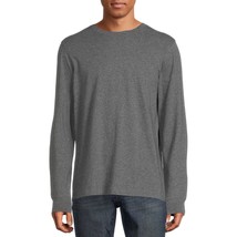 George Men&#39;s Long Sleeve Crew Neck Tee Shirt SMALL (34-36) Charcoal - $12.48