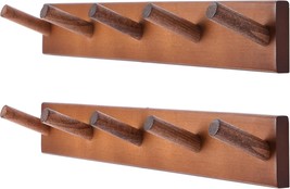 Evory 2 Pack Coat Rack Wall Mount, 17 Inch Coat Hooks For Hanging, Woode... - $727.94 MXN