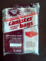 SEARS KENMORE CANISTER VACUUM BAGS 20-50555 ( OPEN PKG 12 BAGS ) - $18.00