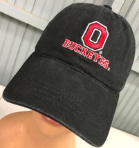 Ohio State Black Buckeyes Titan Strapback Baseball Cap Hat  - £11.92 GBP