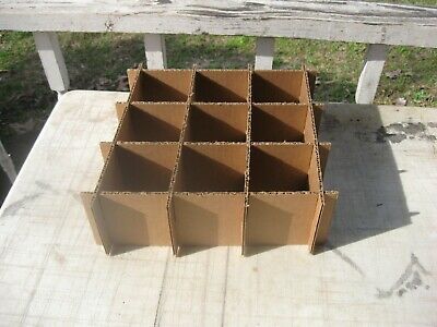 Cardboard Dividers 5 Sets 12&quot; X 12&quot; X 3&quot; High 9 cell A 12-3-04 - $4.99