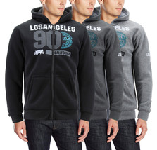 Men&#39;s Los Angeles Athletic Sherpa Lined Fleece Zip Up Hoodie Sweater Jacket - $37.39