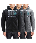 Men&#39;s Los Angeles Athletic Sherpa Lined Fleece Zip Up Hoodie Sweater Jacket - $51.73 CAD