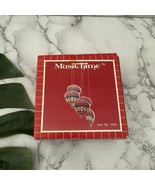 Vintage Music Whind Chime Hot Air Balloon Shaped Rainbow Blue Pink Ceram... - $28.70