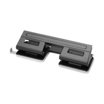 Herlitz 4-Hole Punch with Adjustable Paper Guide - Black  - £19.51 GBP