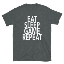 Eat Sleep Game Repeat T-Shirt Gift For Gamer Gaming Lover - £20.68 GBP