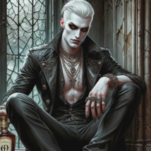 Silver-Touched Vampire Spirit Companion, Confidence, Energy Boost, Intel... - $59.99