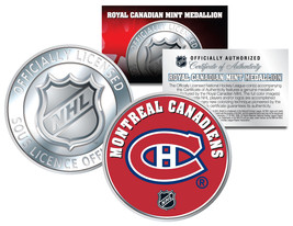 MONTREAL CANADIENS Royal Canadian Mint Medallion NHL Colorized Coin * LI... - $8.56