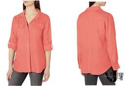 Margaritaville Womens Long Sleeve Easy Linen Shirt,Various Colors - £31.63 GBP