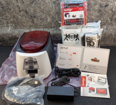 Evolis Badgy200 B22U0000RS 16 MB Color Plastic ID Card Printer + 1000 ID... - $13,463.80 MXN