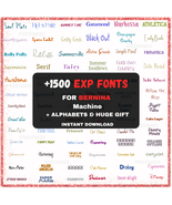 Machine Embroidery Fonts for Bernina +1500 - EXP Format- Instant download. - $18.00