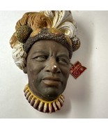 Bossons Chalkware Chaka Zulu Warrior King Wall Face 1959 Sculpture - £43.87 GBP