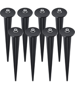 8 Packs Threaded Spike Flood Light Ground Stake Metal Replacement Stakes... - €14,91 EUR
