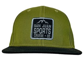 San Juan Sports Creede Hat Green Snapback Patch Colorado Blue 84 Cap - £11.71 GBP