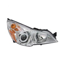 Headlight For 2010-2012 Subaru Outback Passenger Side Chrome Housing Clear Lens - £155.97 GBP