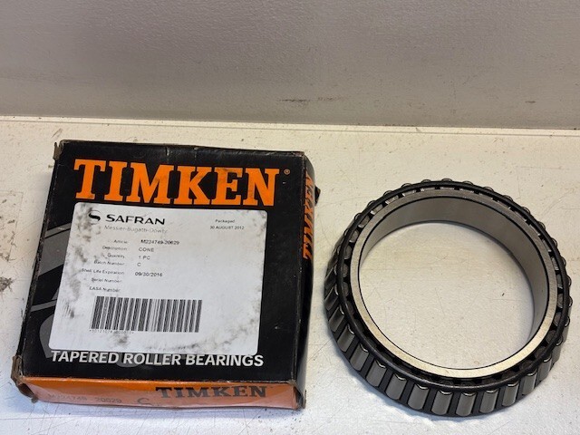 Timken Tapered Cone Roller Aircraft Bearing FAA-PMA | M224749-20629 - $549.99