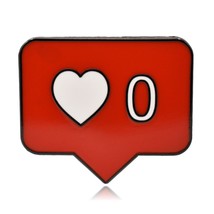Zero Likes Chat Bubble Hard Enamel Pin - £7.97 GBP