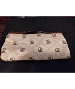 Tommy Bahama Handbag Wrist Purse &quot;Monkey Business&quot; Beige Embroidered VTG... - $44.45