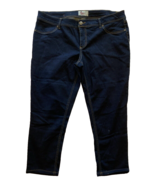 So Dark Wash Stretch Cropped Jeans Size 18 - $356.16 MXN