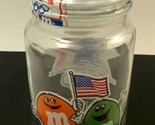 Vintage M&amp;M Candy 1984 Olympic Games Los Angeles 8&quot; Glass Jar  - $11.95