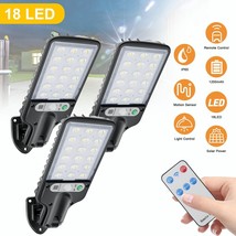 3Pcs 990000Lm Led Solar Flood Light Motion Sensor Outdoor Wall Street Garden Usa - £38.36 GBP