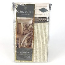 Croscill Nerissa Euro Pillow Sham 26 x 26" Neutral New - $30.48