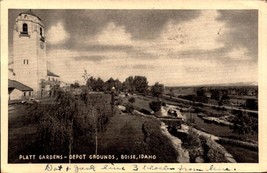 Platt Gardens, Depot Grounds, Boise, Id 1946 Rppc Postcard BK58 - £3.88 GBP