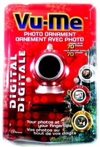 Vu-Me Digital Photo Ornament Up to 70 Photos Full Color 1.5 inch LCD Screen USB - £7.15 GBP