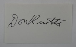 Don Knotts Signed 3x5 Index Card Autographed The Andy Griffith Show - £109.50 GBP