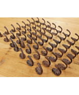 62 Small Rustic Coat Hooks Cast Iron Hat Hook Towel Dog Leash Key Cap  *... - $49.99