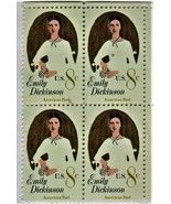 U S Stamp - Emily Dickinson American Poet 8 cents stamps block of 4 - $3.66 CAD