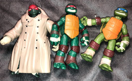 Lot Of Vintage TMNT Teenage Mutant Ninja Turtles Poseable High Quality Action  - £18.87 GBP