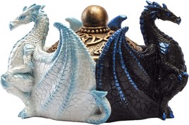 Pacific Giftware Fantasy Celtic Knotwork Dual Yin Yang Dragons Decorative - $37.97