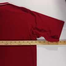 Adidas RN#88387 Men's Red Cotton Blend Short Sleeve Polo Shirt Size Large image 5