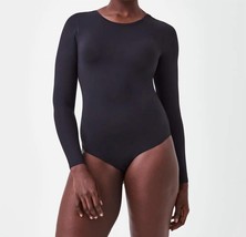 Spanx suit yourself long sleeve scoop neck bodysuit in Black - £44.33 GBP