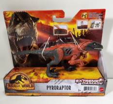 Jurassic World Dominion Pyroraptor Extreme Damage Dino Mattel 2021 Injured - £15.50 GBP