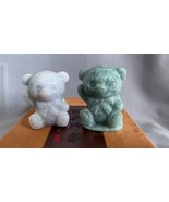 Jade Bear Green Purple Certified 100% Natural Grade A Jadeite Genuine Bu... - $94.05+