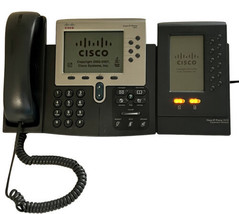 Cisco 7962G CP-7962G Unified IP PoE Business Phone - w/7915 Expansion & Stand - $35.27