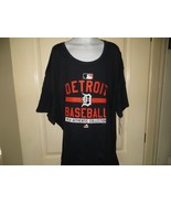 Women&#39;s Majestic Detroit Baseball S/S T-Shirt, Black, 4XL - £11.59 GBP