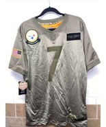 NWT Ben Roethlisberger Steelers Salute to Service  Olive Camo Jersey Nik... - £101.78 GBP