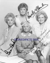 The Golden Girls Cast Signed Rp Photo Bea Arthur Betty White Estelle Rue + All 4 - £15.73 GBP
