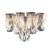 Homer Laughlin Golden Vintage Wheat Pattern Drinking Glasses Set of 7 Go... - $37.40