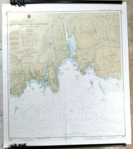 Vtg NOAA N Shore Long Island Sound Connecticut Sounding Map #13211 31&quot;x3... - £14.01 GBP